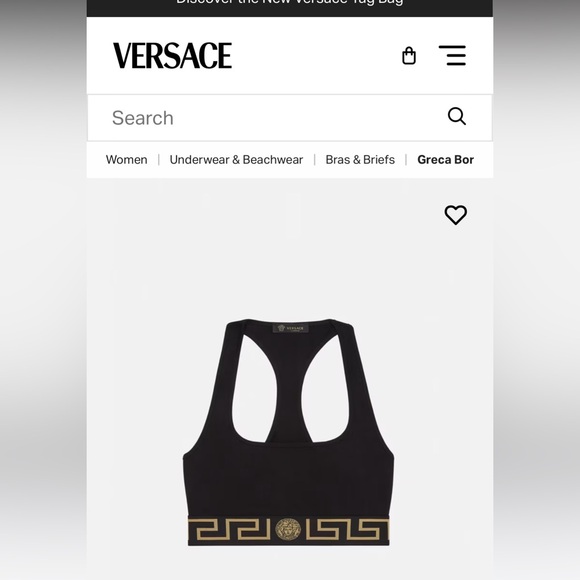Versace Greca Racerback Sport Bra - Picture 9 of 13